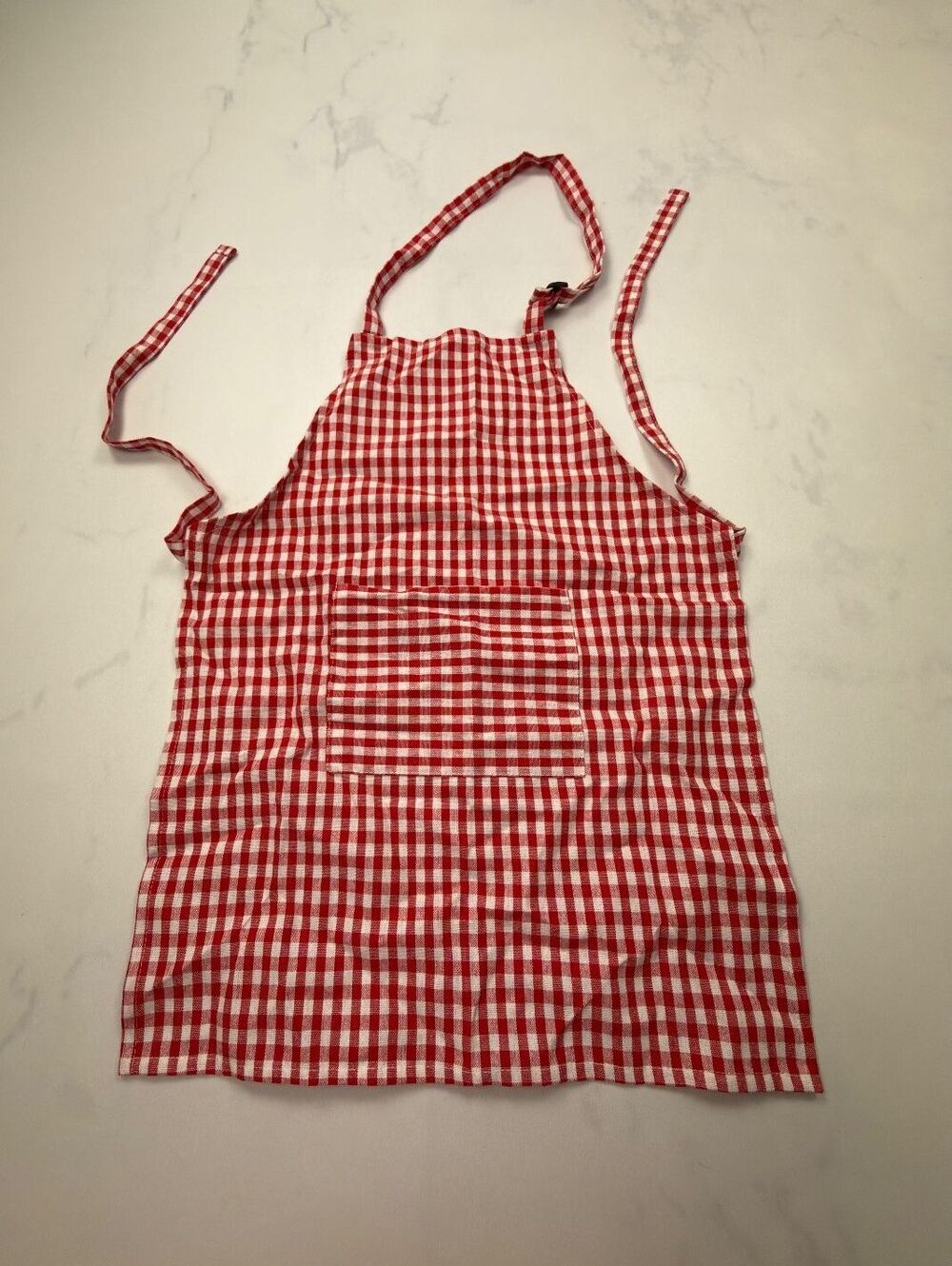 JenniceHouse Red White Checkered Apron Kitchen 2010s Classic Style - Kids